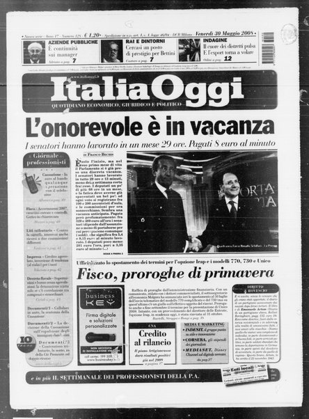 Italia oggi : quotidiano di economia finanza e politica